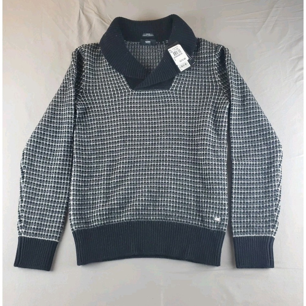 Boss Hugo Boss Erazo Sweater Mens Small Slim Fit Extra Fine Lambswool